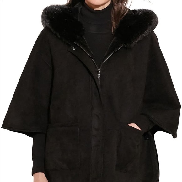 Ralph Lauren Jackets & Blazers - NWT Ralph Lauren Faux Shearling Hooded Cape